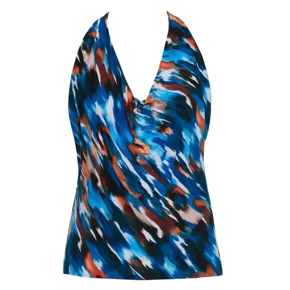 Magicsuit NWT Chic Mystique Sophie Tankini Size 8 Halter Neck Underwire Bra Top - Picture 2 of 12